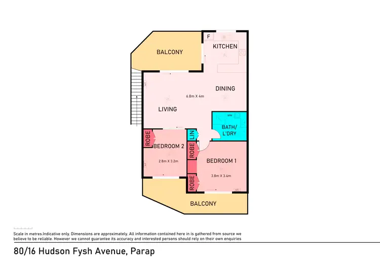 Floorplan of Homely unit listing, 80/16 Hudson Avenue, Parap NT 820