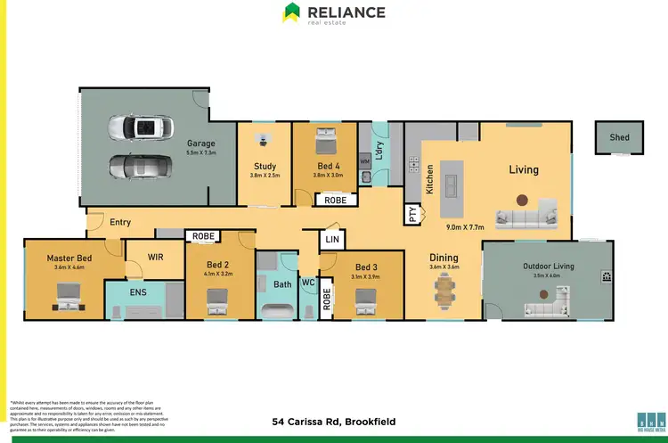 Floorplan of Homely house listing, 54 Carissa Road, Brookfield VIC 3338