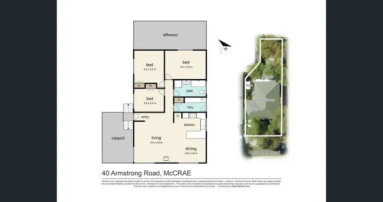 Floorplan of Homely house listing, 40 Armstrong Road, Mccrae VIC 3938