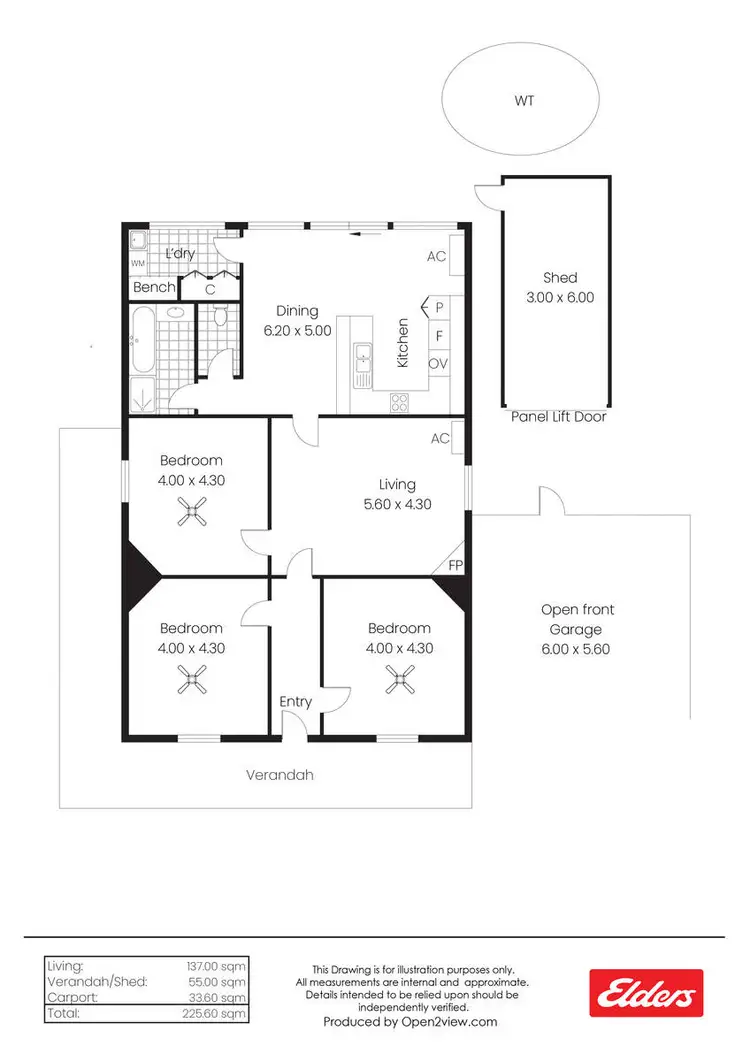 Floorplan of Homely house listing, 8 Dunure Terrace, Jamestown SA 5491
