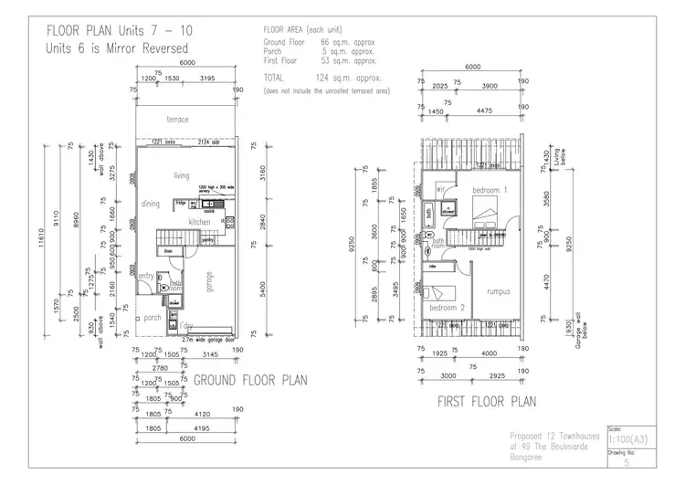 Floorplan of Homely unit listing, 9/49 The Boulevard, Bongaree QLD 4507
