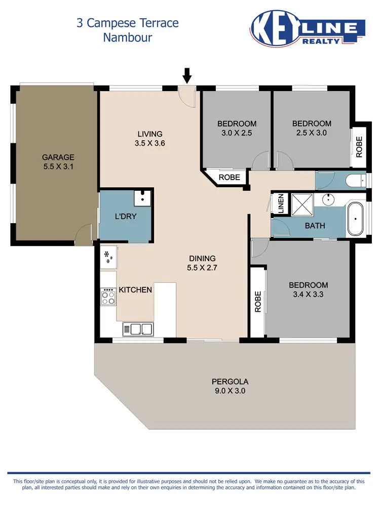Floorplan of Homely house listing, 3 Campese Terrace, Nambour QLD 4560