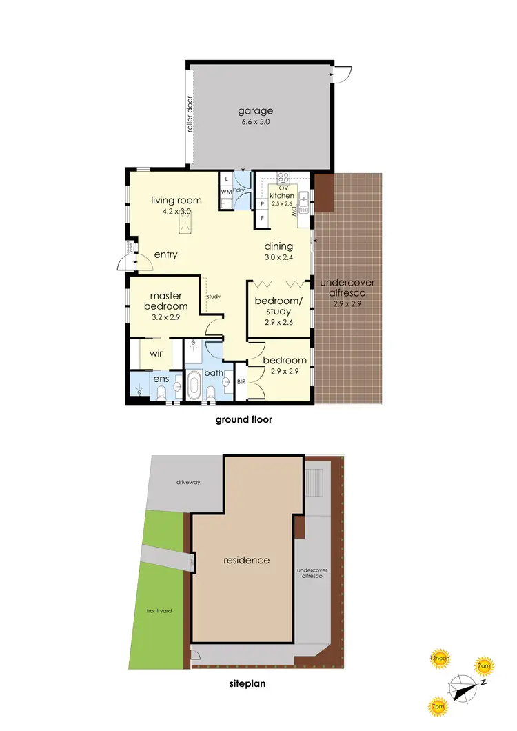 Floorplan of Homely unit listing, 1/85 Ashleigh Avenue, Frankston VIC 3199