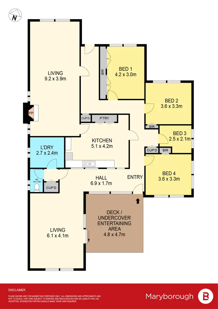 Floorplan of Homely house listing, 14 Albert Street, Maryborough VIC 3465