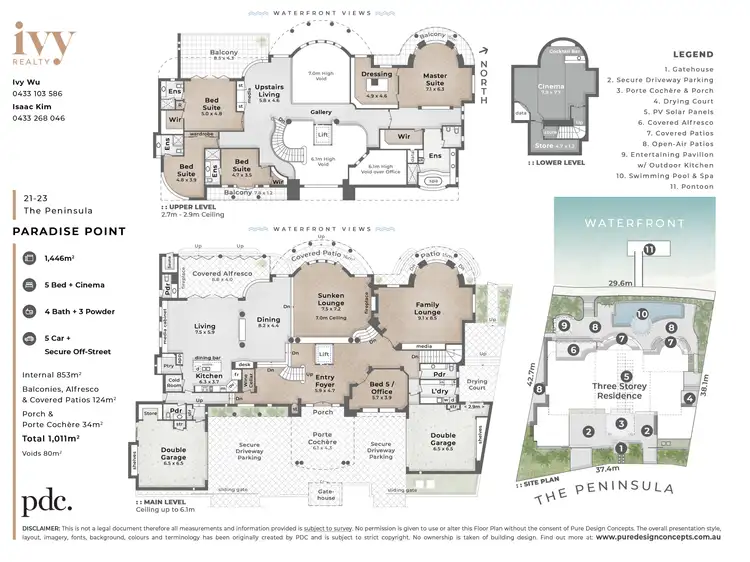 Floorplan of Homely house listing, 21-23 The Peninsula, Sovereign Islands QLD 4216