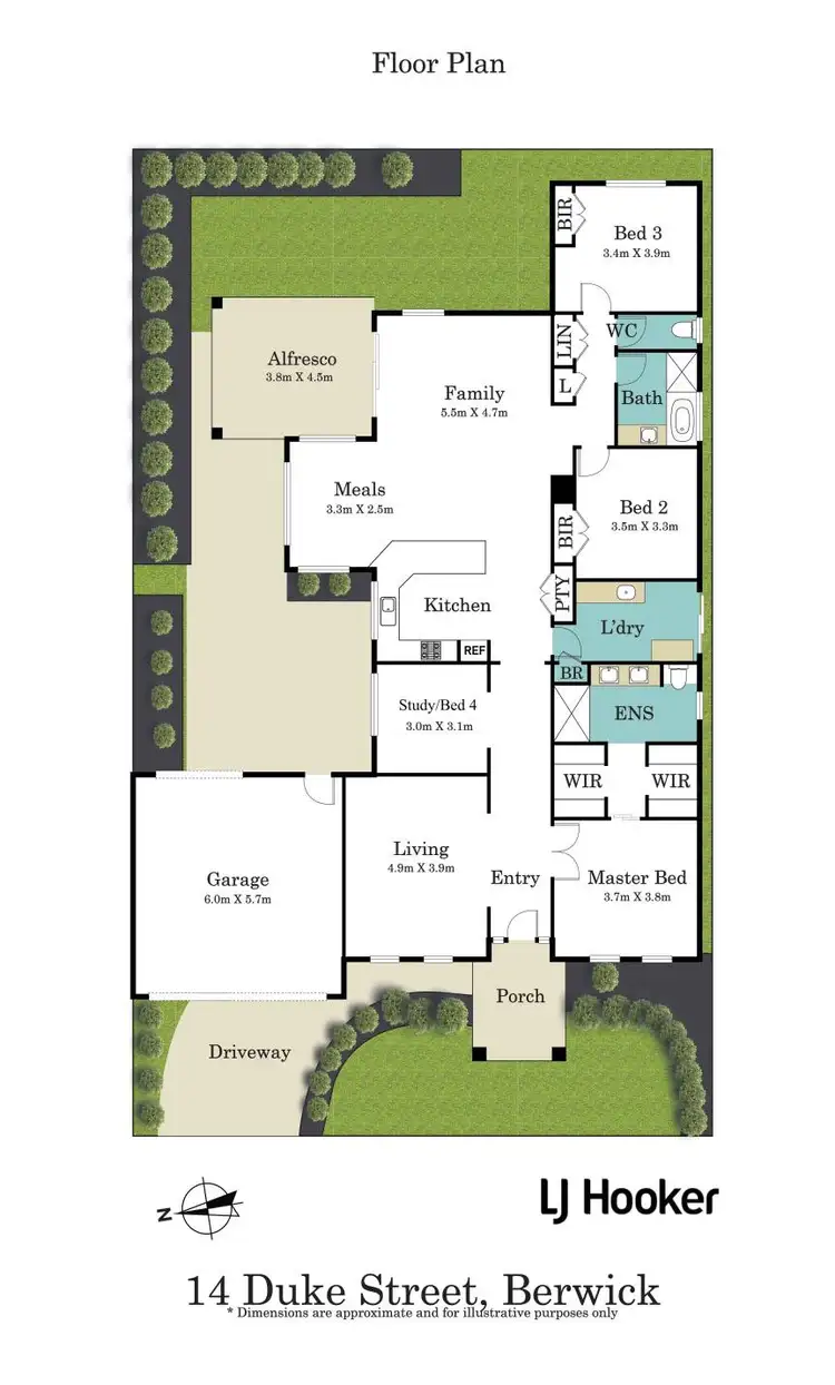 Floorplan of Homely house listing, 14 Duke Street, Berwick VIC 3806