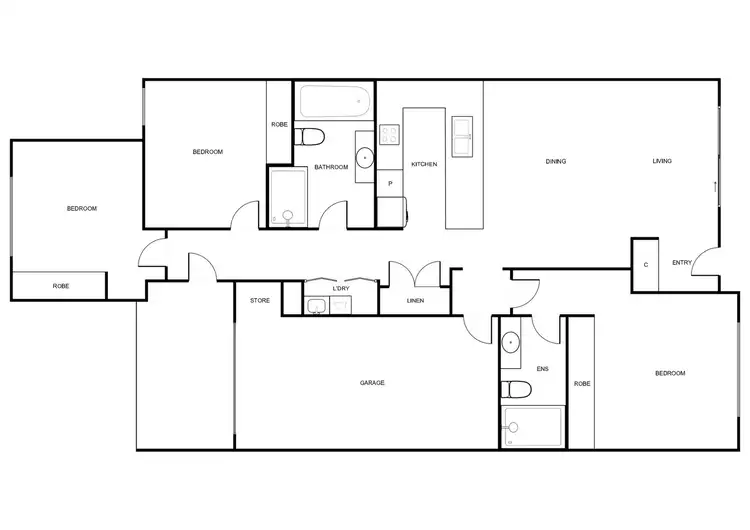 Floorplan of Homely townhouse listing, 19/10 Charles Perkins Circuit, Bonner ACT 2914