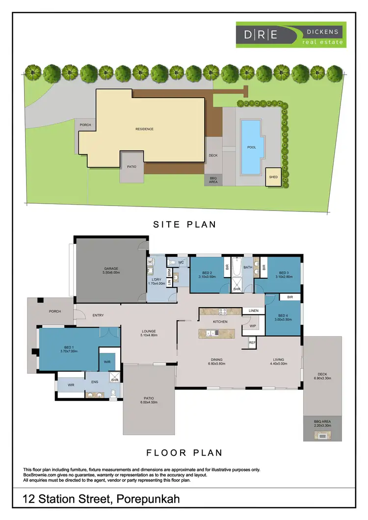 Floorplan of Homely house listing, 12 Station Street, Porepunkah VIC 3740