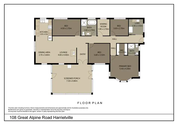 Floorplan of Homely house listing, 108 Great Alpine Road, Harrietville VIC 3741