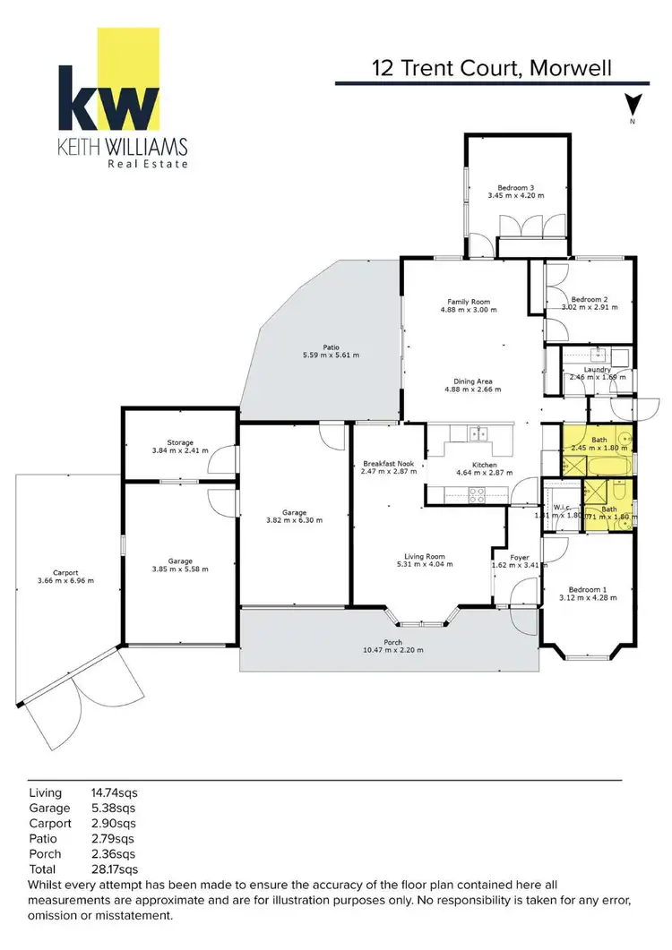 Floorplan of Homely house listing, 12 Trent Court, Morwell VIC 3840