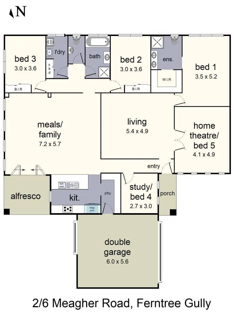 Floorplan of Homely house listing, 2/6 Meagher Road, Ferntree Gully VIC 3156