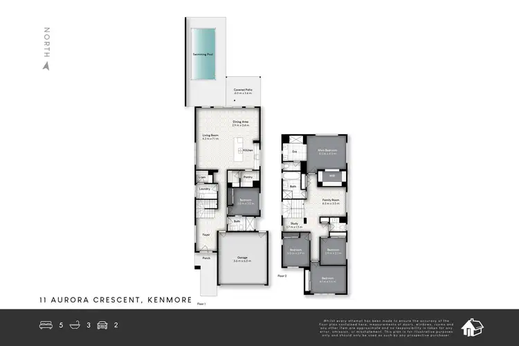 Floorplan of Homely house listing, 11 Aurora Crescent, Kenmore QLD 4069