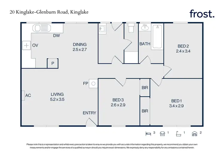 Floorplan of Homely house listing, 20 Kinglake-Glenburn Road, Kinglake VIC 3763