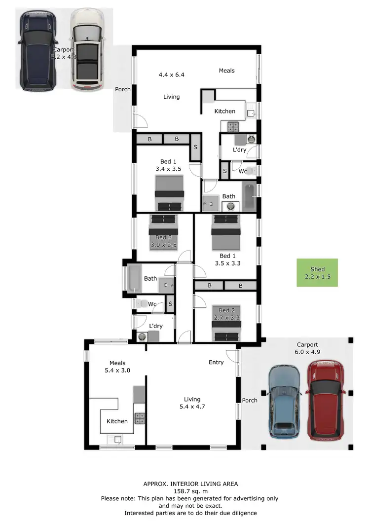 Floorplan of Homely unit listing, 1 & 2/73 Emerald Avenue, Wodonga VIC 3690