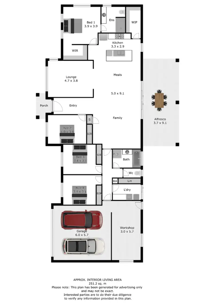Floorplan of Homely house listing, 1 French Terrace, Wodonga VIC 3690