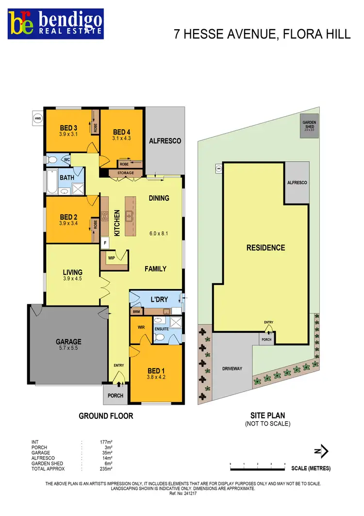 Floorplan of Homely house listing, 7 Hesse Avenue, Flora Hill VIC 3550
