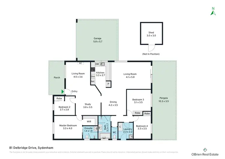 Floorplan of Homely house listing, 81 Delbridge Drive, Sydenham VIC 3037