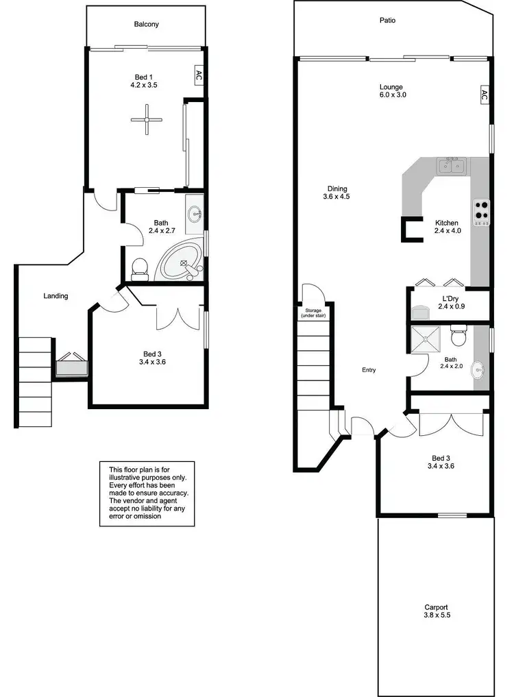 Floorplan of Homely house listing, 1/12 North Point Avenue, Port Lincoln SA 5606