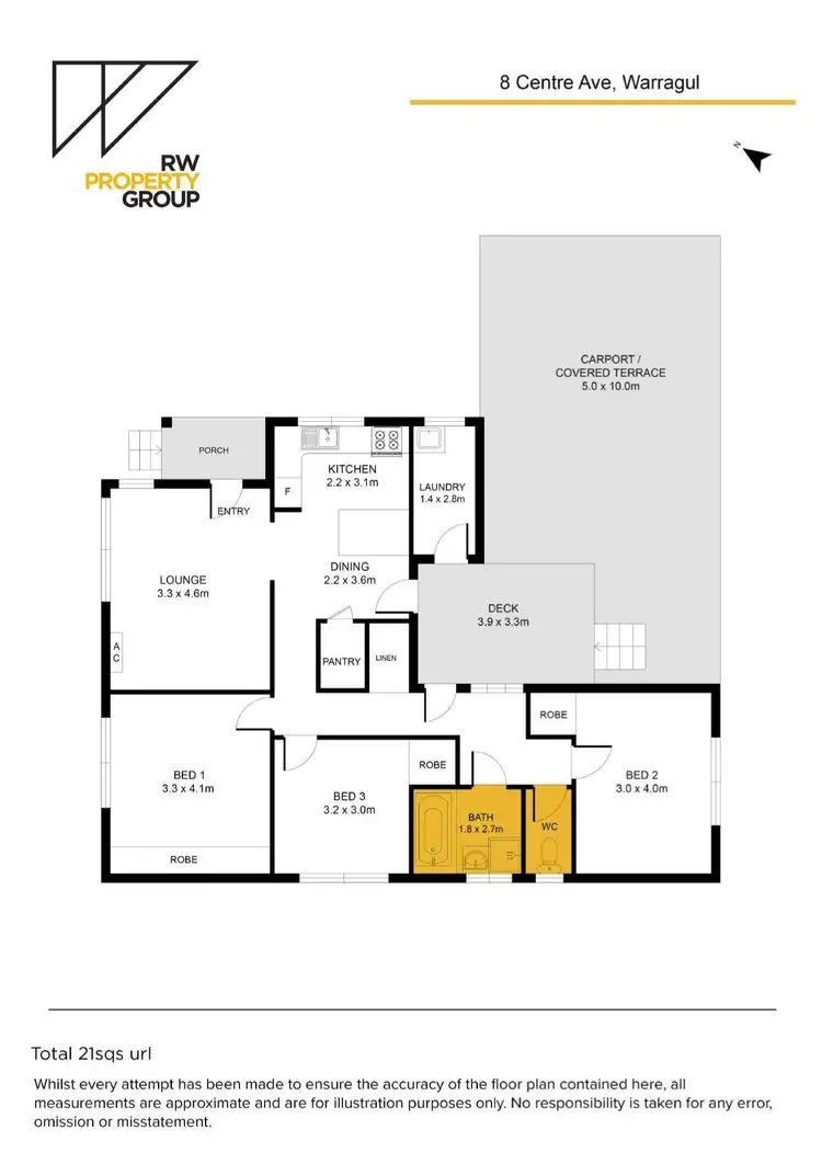 Floorplan of Homely house listing, 8 Centre Avenue, Warragul VIC 3820