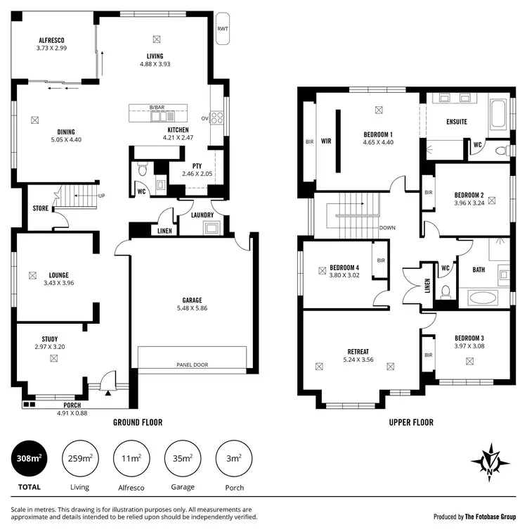 Floorplan of Homely house listing, 1 Augustine Drive, Roseworthy SA 5371