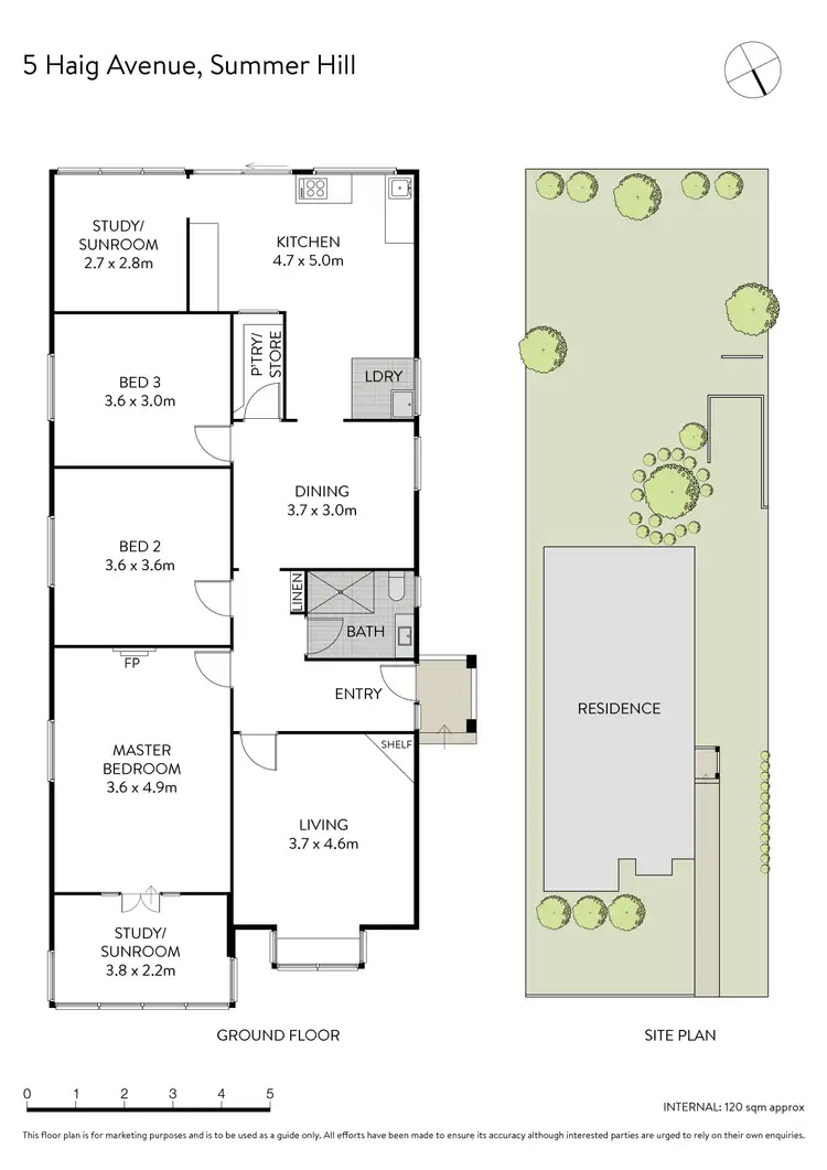 Floorplan of Homely house listing, 5 Haig Avenue, Summer Hill NSW 2130