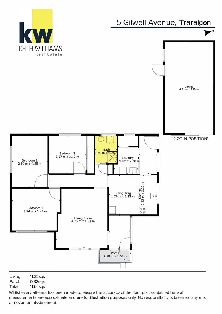 Floorplan of Homely house listing, 5 Gilwell Avenue, Traralgon VIC 3844