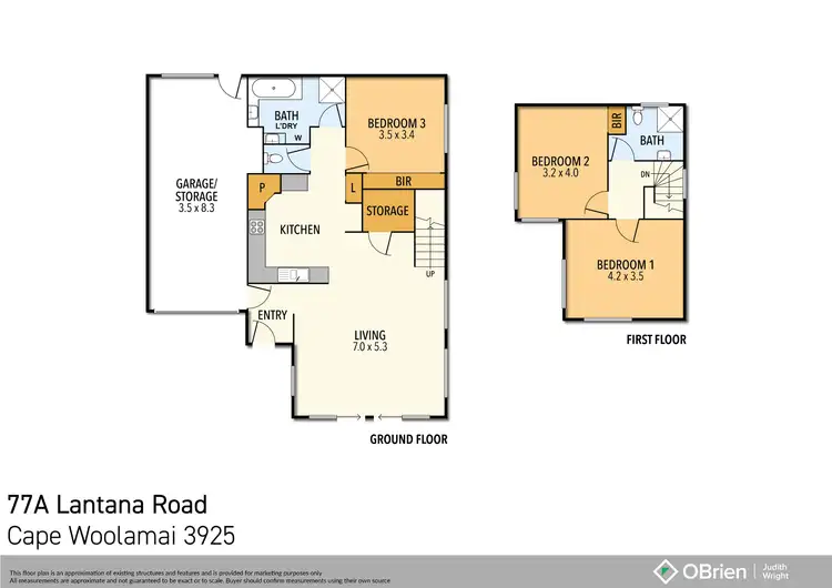 Floorplan of Homely townhouse listing, 77A Lantana Road, Cape Woolamai VIC 3925