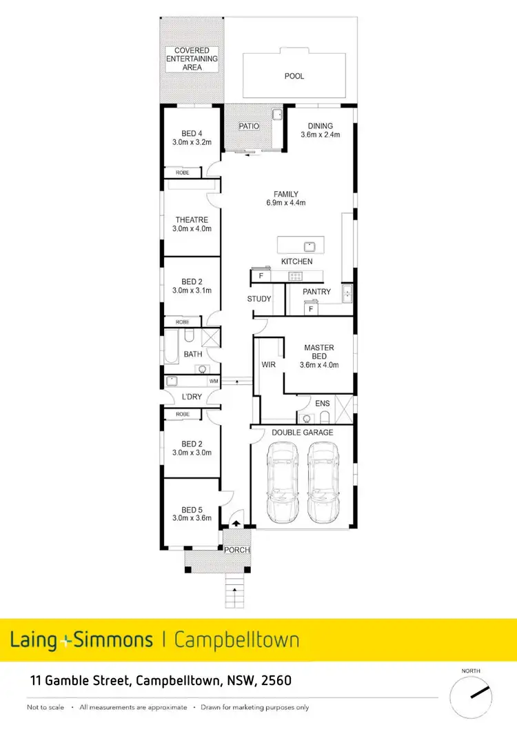 Floorplan of Homely house listing, 11 Gamble Street, Campbelltown NSW 2560