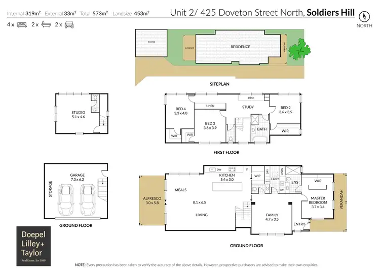 Floorplan of Homely house listing, 425 Doveton Street, Soldiers Hill VIC 3350