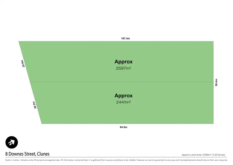 Floorplan of Homely land listing, 8 Downes Street, Clunes VIC 3370