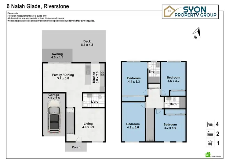 Floorplan of Homely townhouse listing, 6 Nalah Glade, Riverstone NSW 2765
