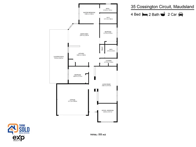 Floorplan of Homely house listing, 35 Cossington Circuit, Maudsland QLD 4210