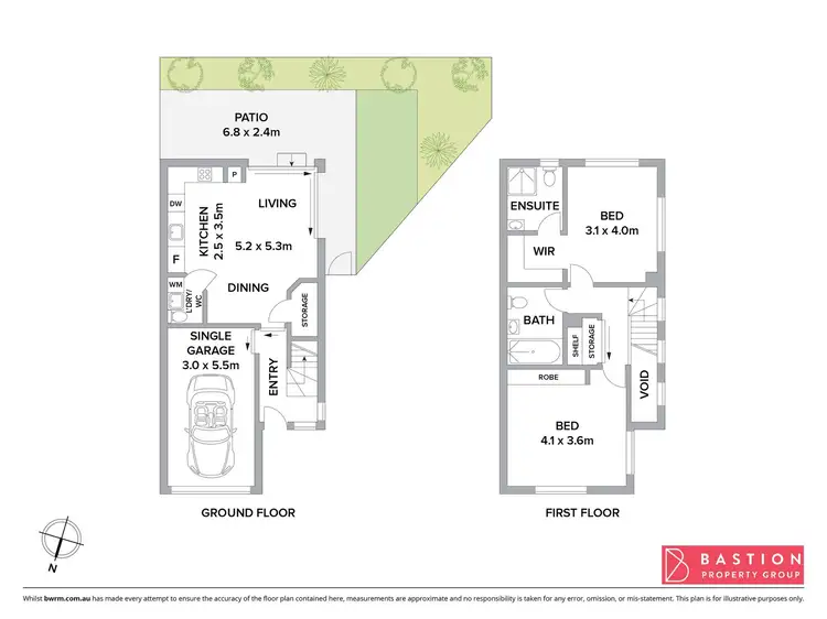 Floorplan of Homely townhouse listing, 2/27 Yass Road, Queanbeyan East NSW 2620
