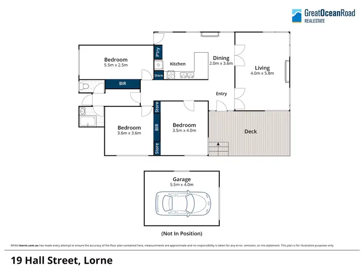 Floorplan of Homely house listing, 19 Hall Street, Lorne VIC 3232