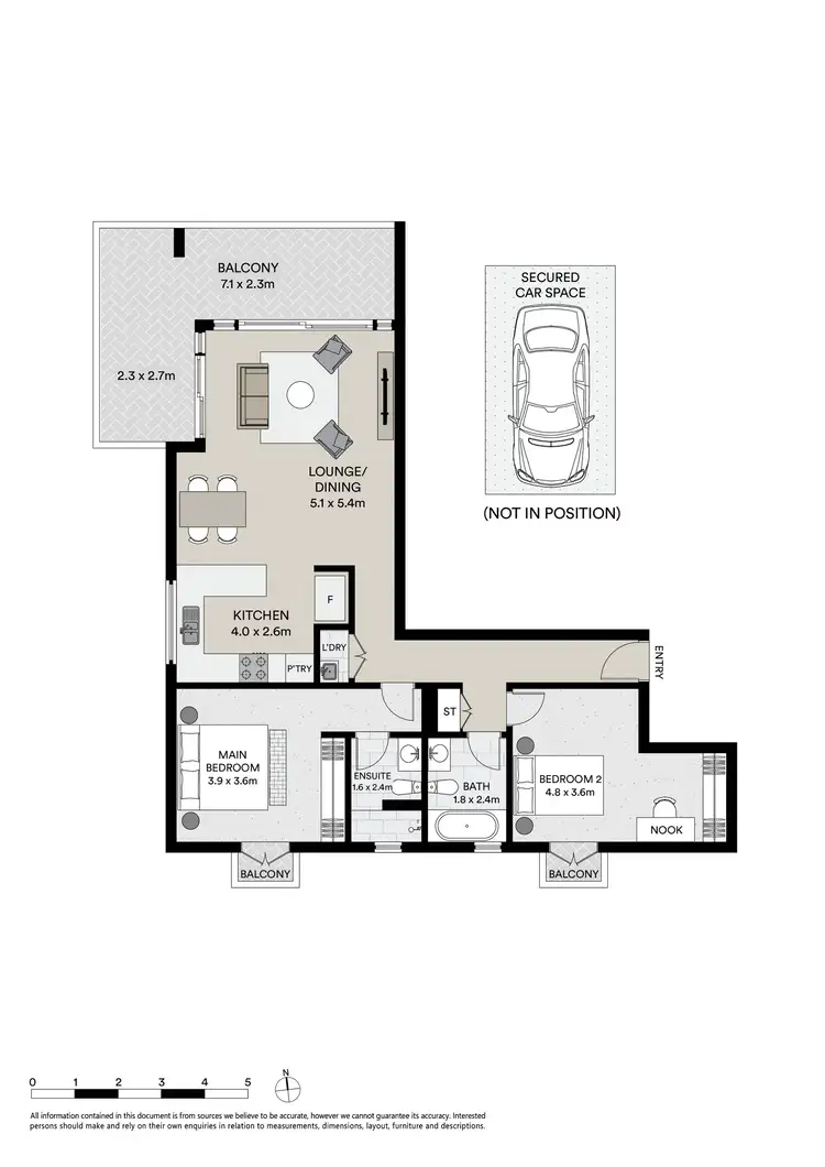 Floorplan of Homely apartment listing, 4/17 John Street, Mascot NSW 2020
