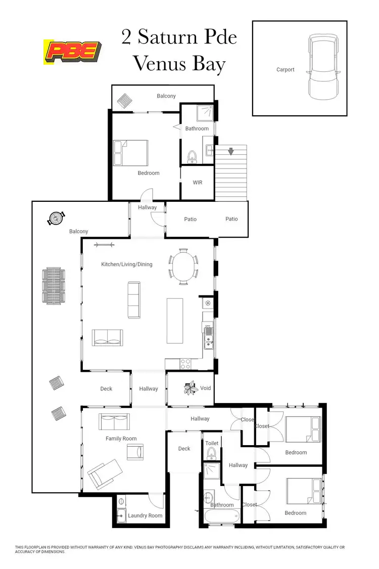 Floorplan of Homely house listing, 2 Saturn Parade, Venus Bay VIC 3956