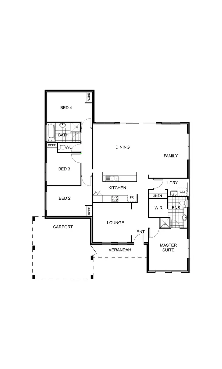Floorplan of Homely house listing, 8 Casson Street, Dalyellup WA 6230