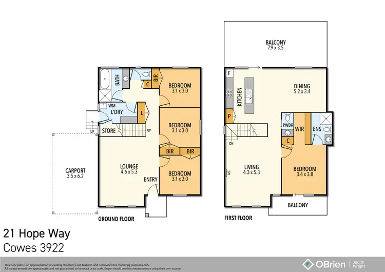 Floorplan of Homely house listing, 21 Hope Way, Cowes VIC 3922