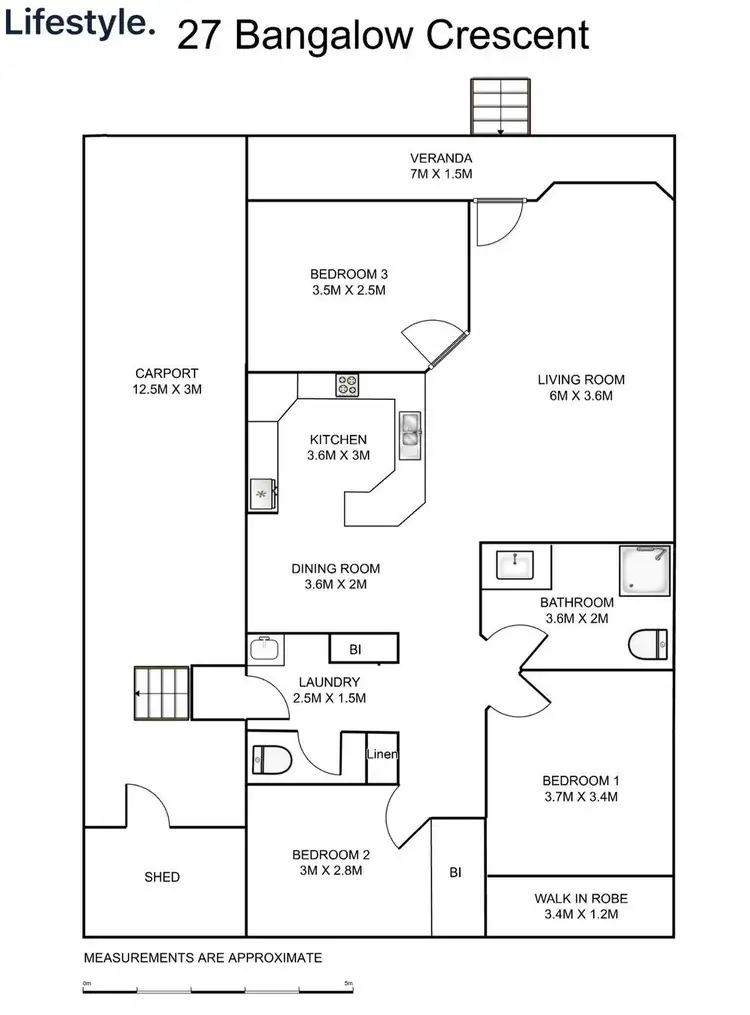Floorplan of Homely villa listing, 27/598 Summerland Way, Grafton NSW 2460
