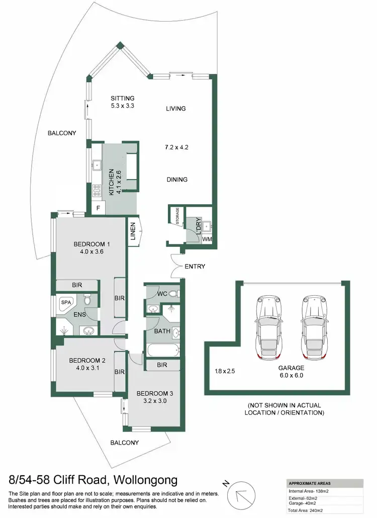 Floorplan of Homely apartment listing, 8/54-58 Cliff Road, Wollongong NSW 2500