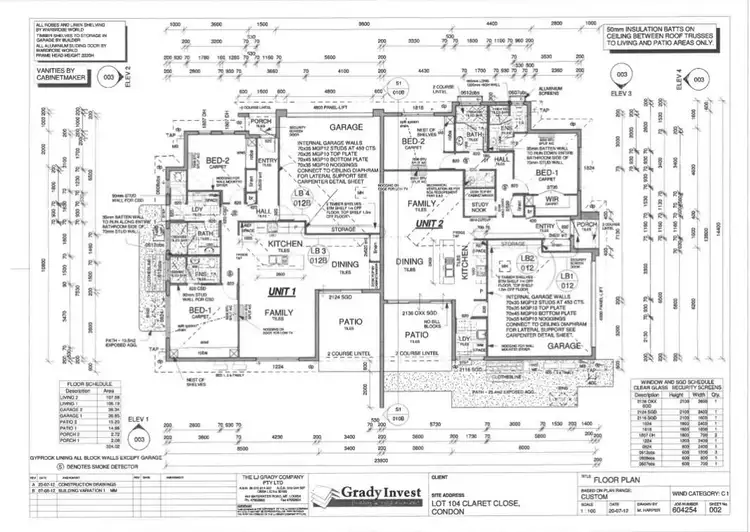 Floorplan of Homely semi-detached listing, 1 Claret Close, Condon QLD 4815