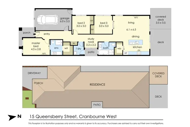 Floorplan of Homely house listing, 15 Queensberry Street, Cranbourne West VIC 3977