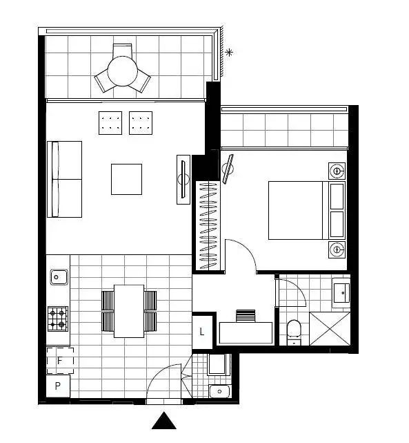 Floorplan of Homely apartment listing, 1510/1 Scotsman Street, Glebe NSW 2037