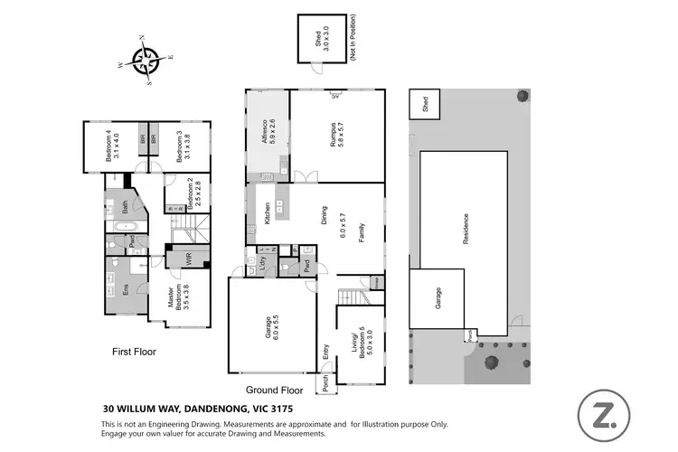 Floorplan of Homely house listing, 30 Willum Way, Dandenong VIC 3175