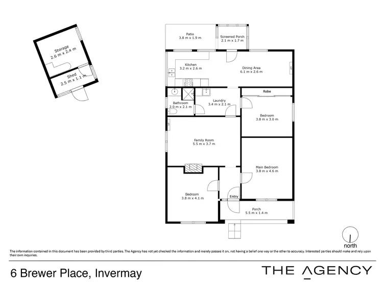 Floorplan of Homely house listing, 6 Brewer Place, Invermay TAS 7248