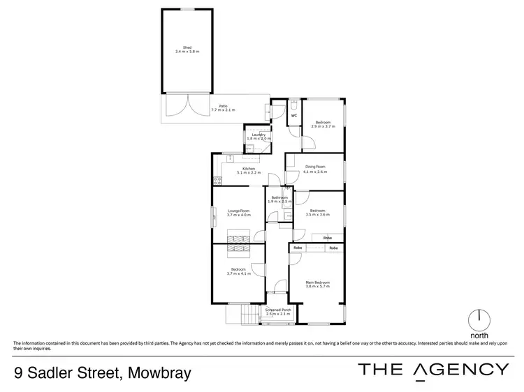 Floorplan of Homely house listing, 9 Sadler Street, Mowbray TAS 7248