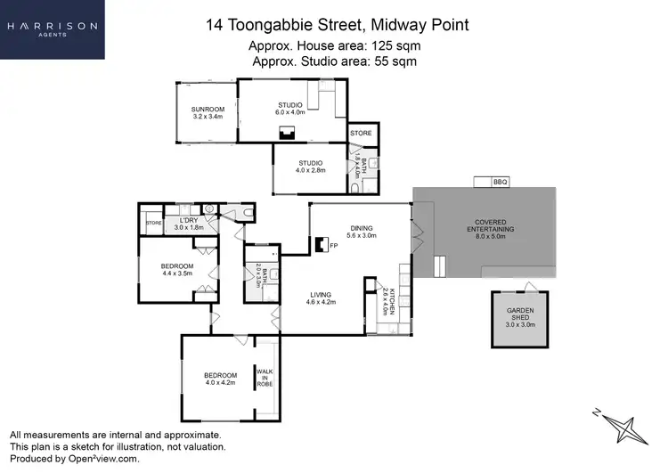 Floorplan of Homely house listing, 14 Toongabbie Street, Midway Point TAS 7171