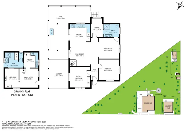 Floorplan of Homely house listing, 411 South Wolumla Road Road, Wolumla NSW 2550