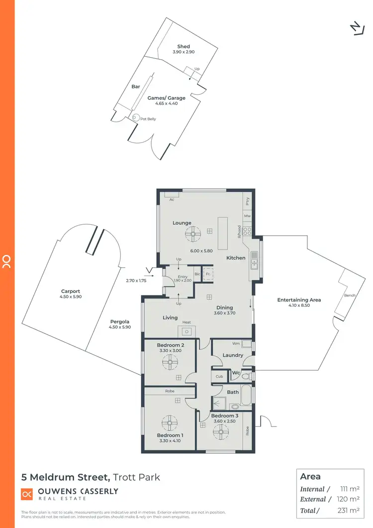 Floorplan of Homely house listing, 5 Meldrum Street, Trott Park SA 5158