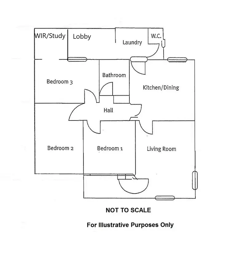 Floorplan of Homely semi-detached listing, 12 Heading Street, Whyalla Stuart SA 5608